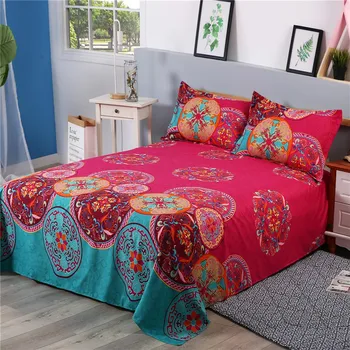 

Bohemian bed sheet With Pillow Case 3pcs bedspread Elephant bed cover tapestry bedding home decor wholesale free shipping