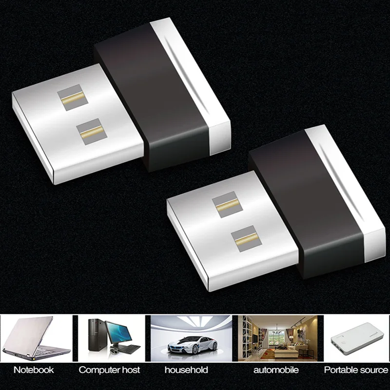 Светодиодный светильник для автомобиля с usb, авто декорация, атмосферный светильник, неоновый интерьерный светильник, для маркировки