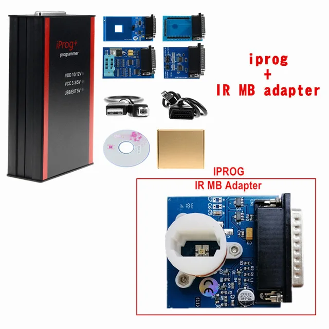 iprog IR adapters Новейший V80 Iprog+ программатор поддержка IMMO+ коррекция пробега+ сброс подушки безопасности Iprog Pro до Замена Carprog/Digiprog - Цвет: iprog IR adapters