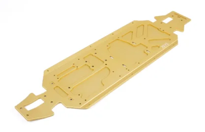 7075material CNC обработка интегрированного литья 5 мм толщина шасси для ROVAN ROFUN LT LOSI 5IVE-T - Цвет: 7075material