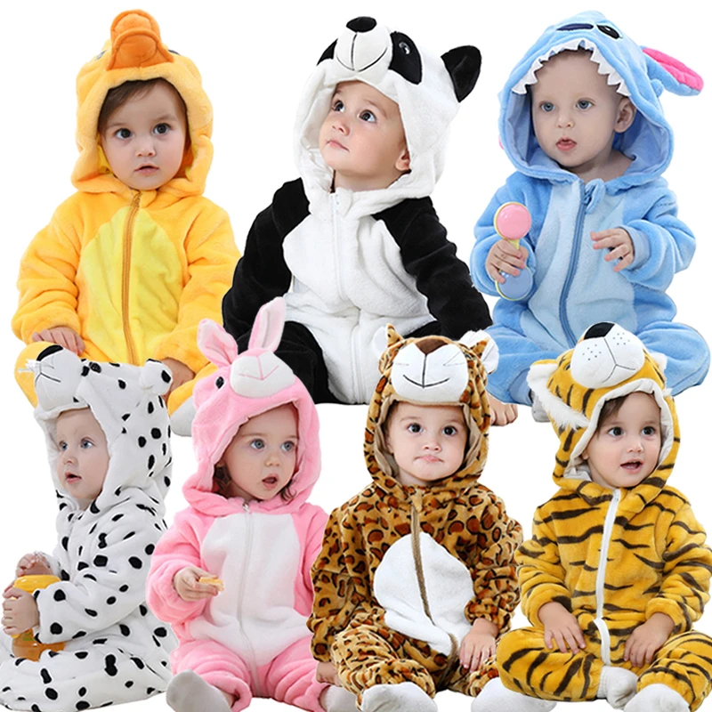 New Born Baby Clothes Baby Rompers Winter Boys Girls Jumpsuits Kigurumi Infant Onesies Animal Stitch Pajamas Ropa Bebe Costumes Rompers Aliexpress