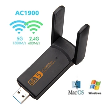 

1900Mbps USB 3.0 WiFi adapter dual-band network Lan card 2.4/5G wireless desktop laptop Windows10/8.1/Vista/XP Mac OS X