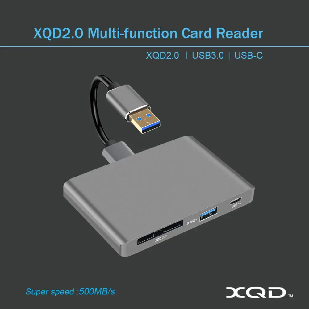 XQD кард-ридер адаптер USB 3,0 type-C Интерфейс портативный флэш-карта памяти ридер подходит для sony серии G sony M SD серии