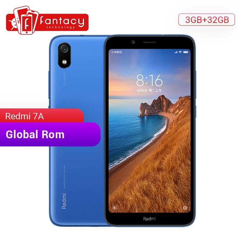 Скидка Xiaomi Redmi 7A 7 A с глобальной прошивкой, 3 ГБ, 32 ГБ, 5,45 дюйма, HD Snapdargon 439, Восьмиядерный мобильный телефон, аккумулятор 4000 мАч, камера 13 МП, смартфон