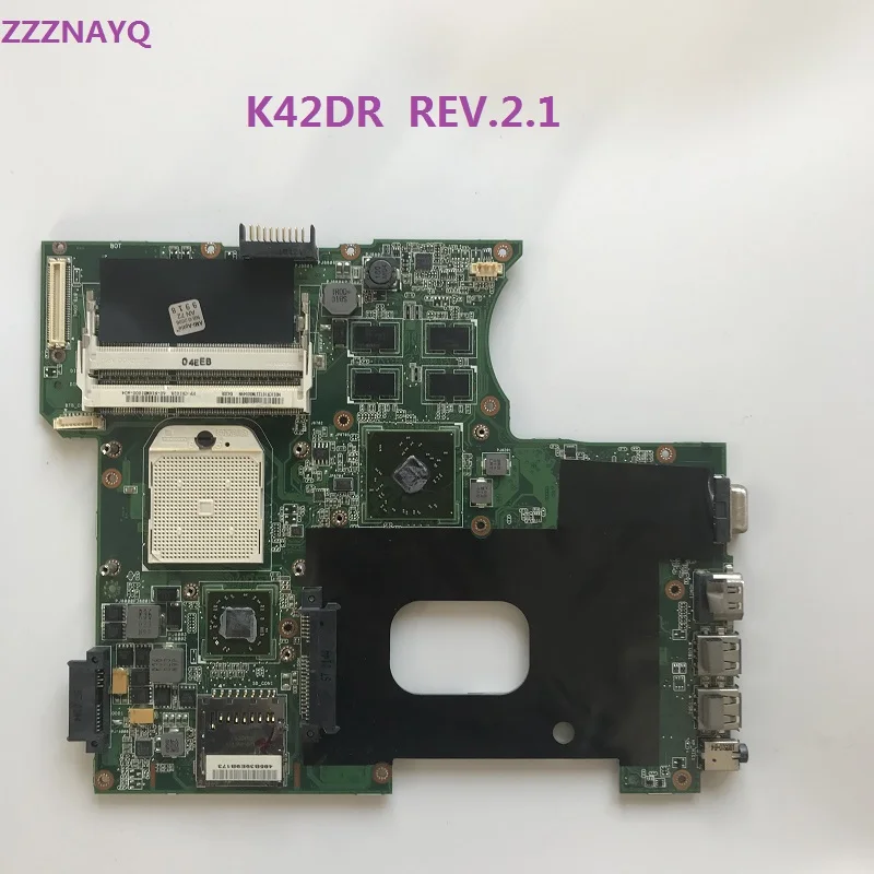 ZZZNAYQ для ASUS K42DE K42DR K42DY X42D материнская плата для ноутбука K42DR REV.2.1 полностью протестирована