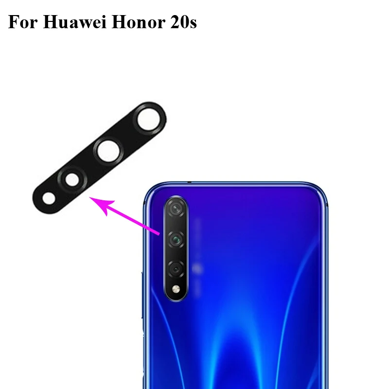 

2PCS Original New For Huawei Honor 20S Back Rear Camera Glass Lens Cover For Huawei Honor 20 S test good Honor20s Replacement