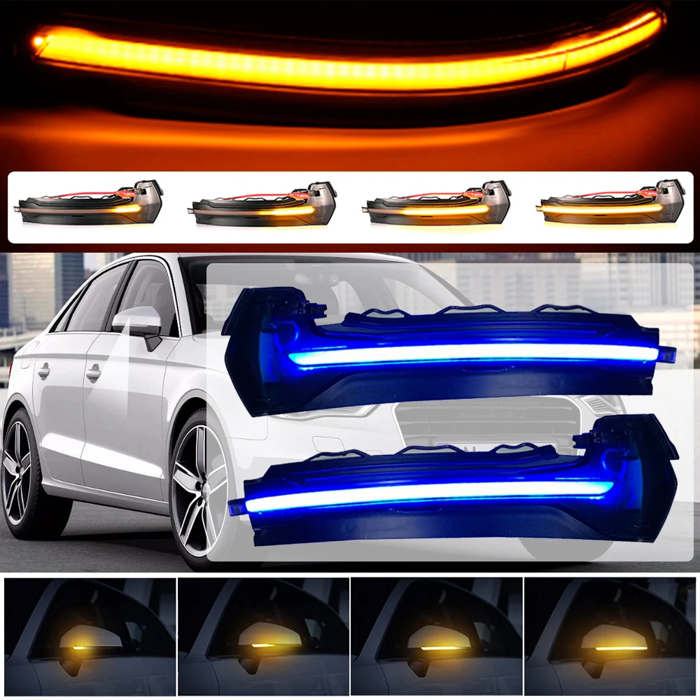 2x LED Turn Signal Light Side Mirror Indicator fit for AUDI A3 S3 RS3 8V 2x LED Turn Signal Light Side Mirror Indicator fit for AUDI A3 S3 RS3 8V