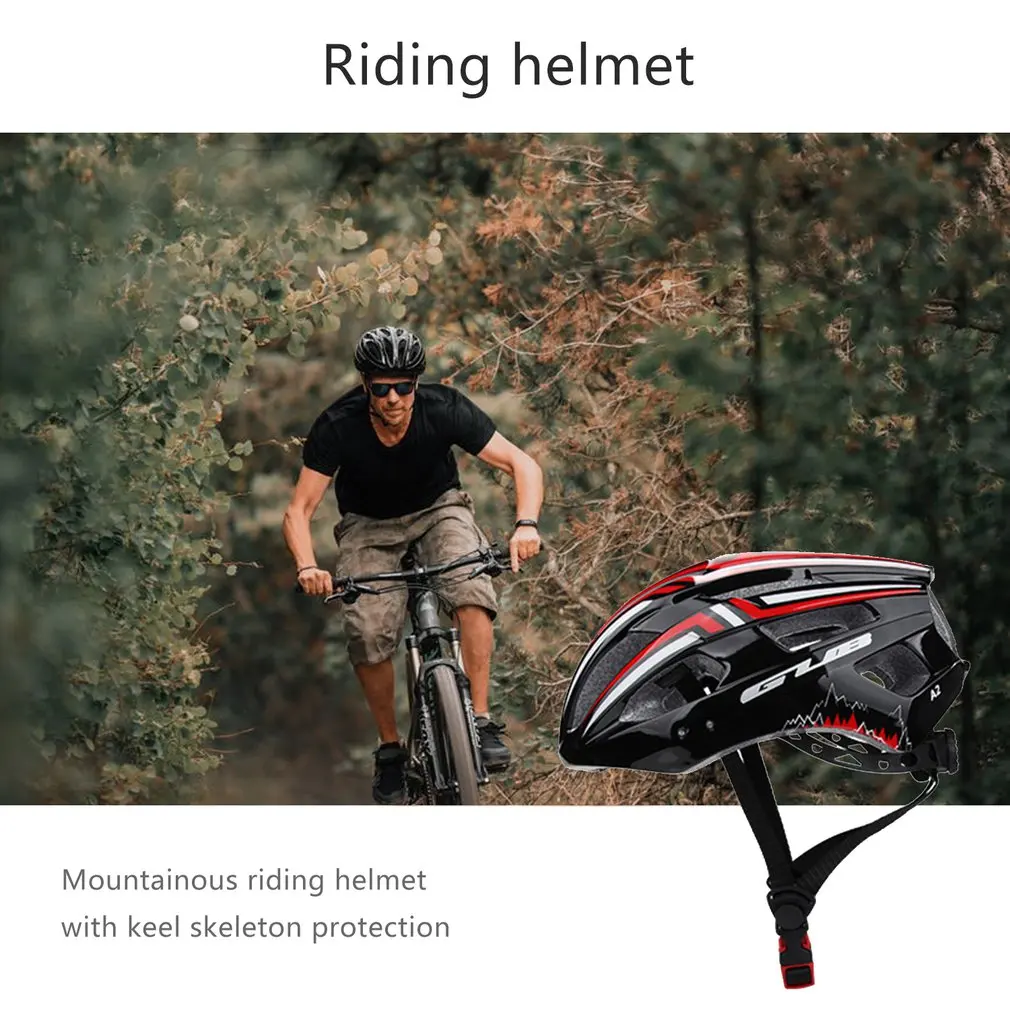 GUB A2 Bicycle Helmet with USB Charging Taillight Integral Molding Riding Helmet MTB Road Bike Helmet Riding Equipment