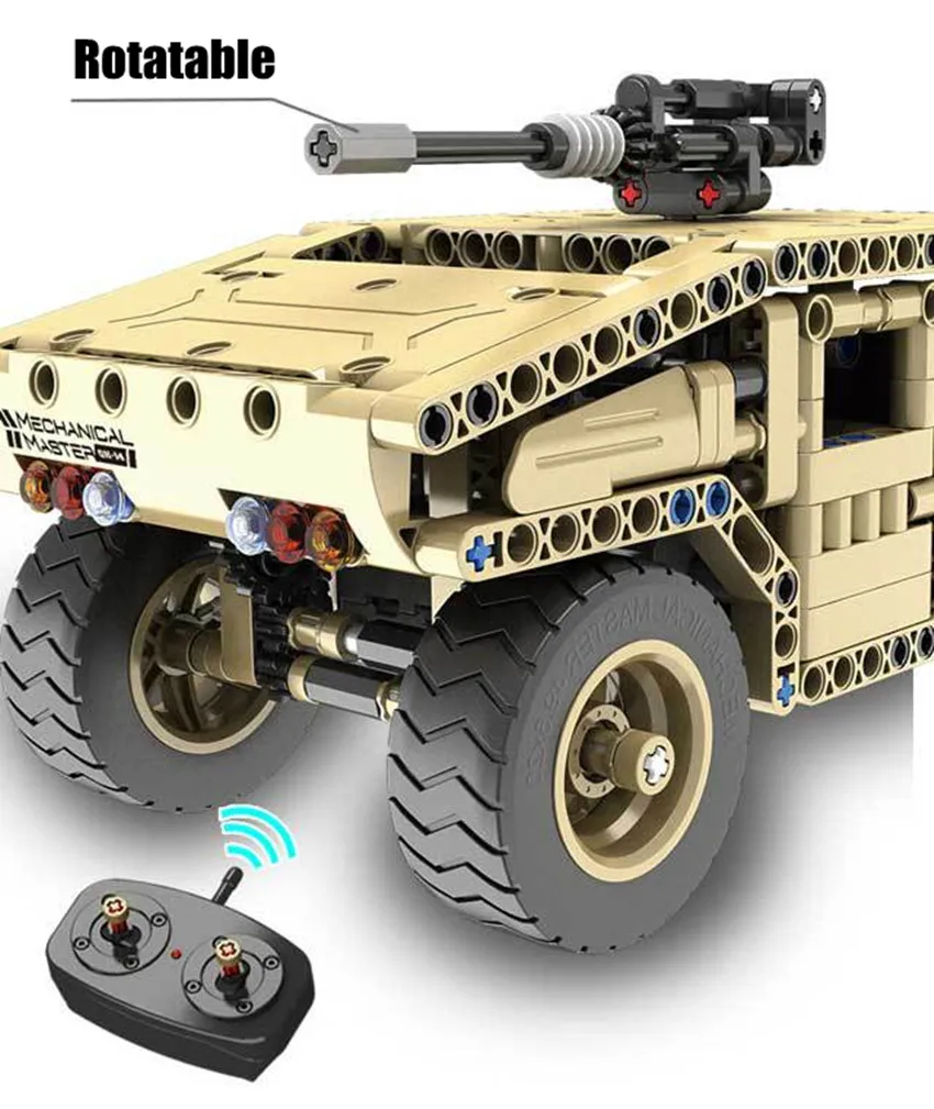 8014 блок дистанционного управления RC бронированный автомобиль Hummer fit Technic Военный Город пульт дистанционного управления Строительный блок кирпич diy игрушка