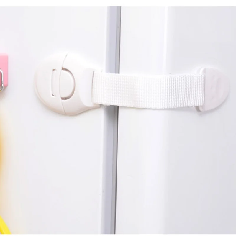Cerradura de seguridad para puerta de cajón, cierre de inodoro de armario, cuidado de la seguridad para bebés y niños, correas de plástico, protección para bebés, 1/10/20 Uds.