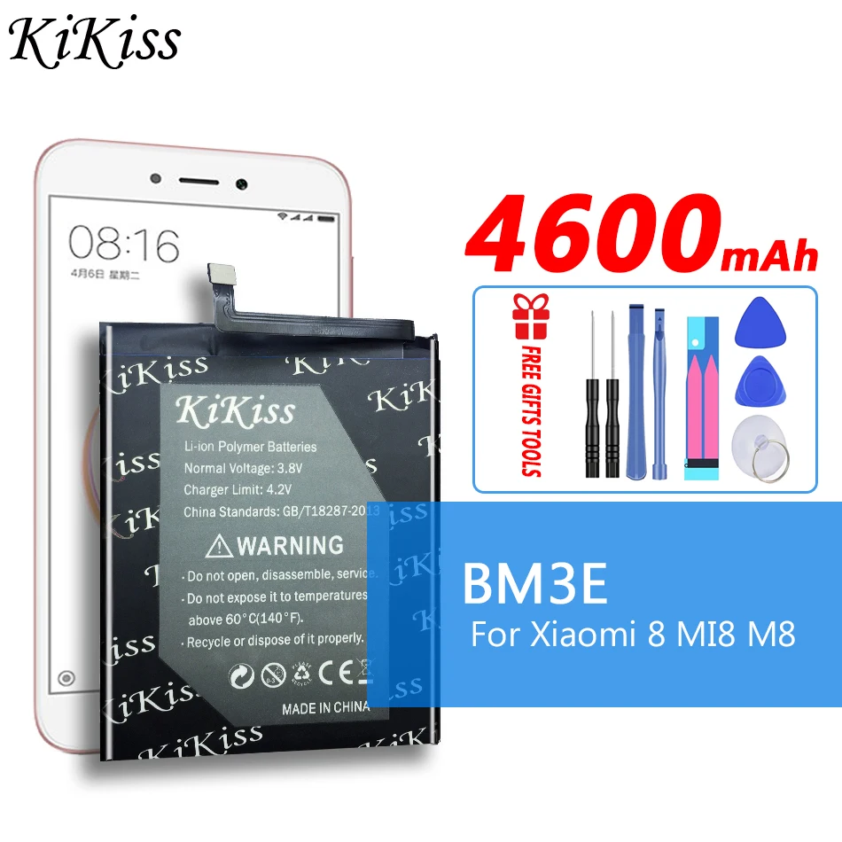 4600mah Big Power Battery Bm3e For Xiaomi Mi8 M8 Phone Replacement ...