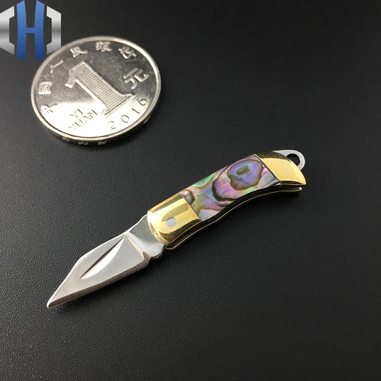Натуральная оболочка мини нож Изысканный Карманный нож Портативный складной подарок
