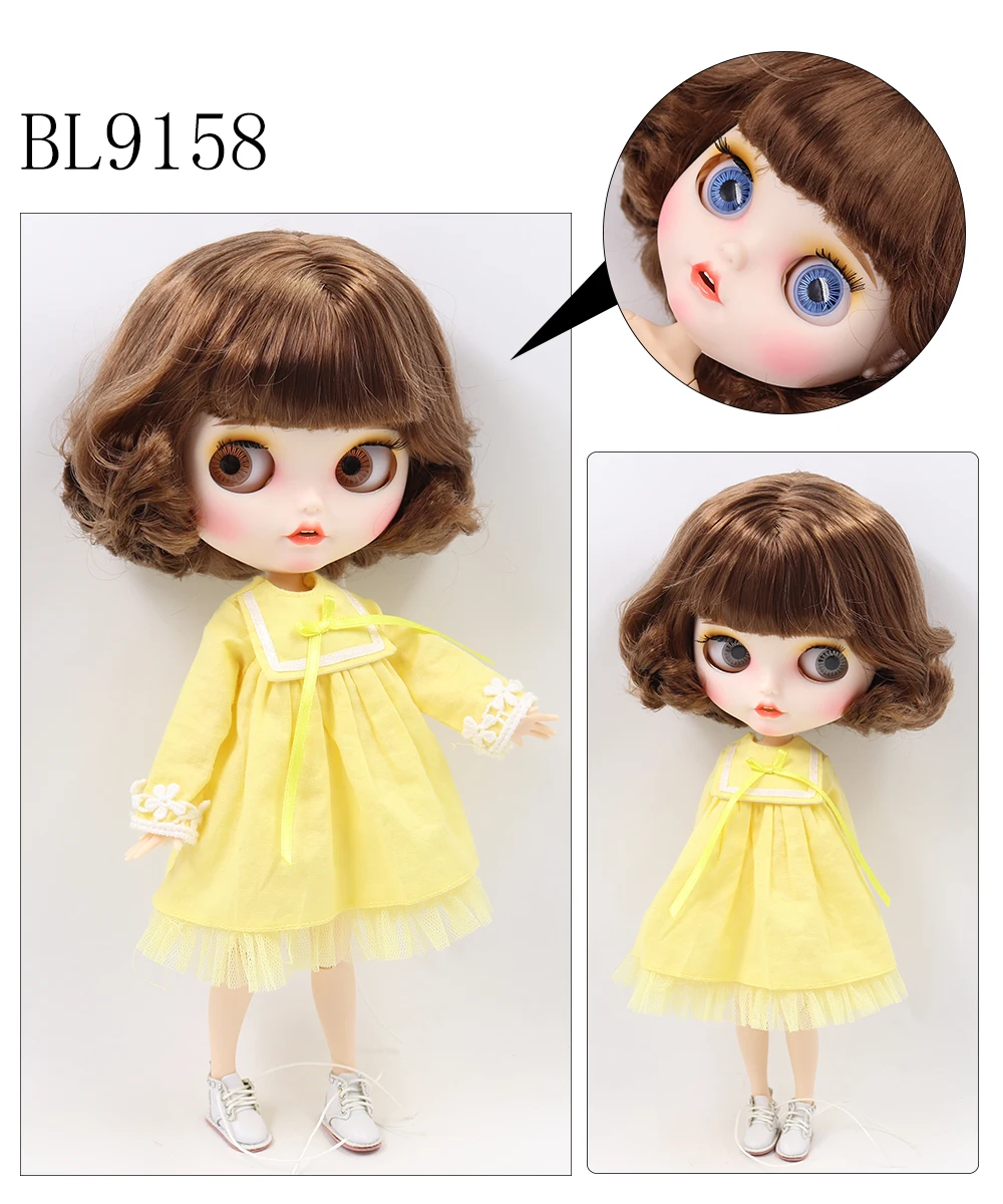 Neo Blythe Doll 27 د څو رنګه ویښتو اختیارونه وړیا Custom 19 پورته کول