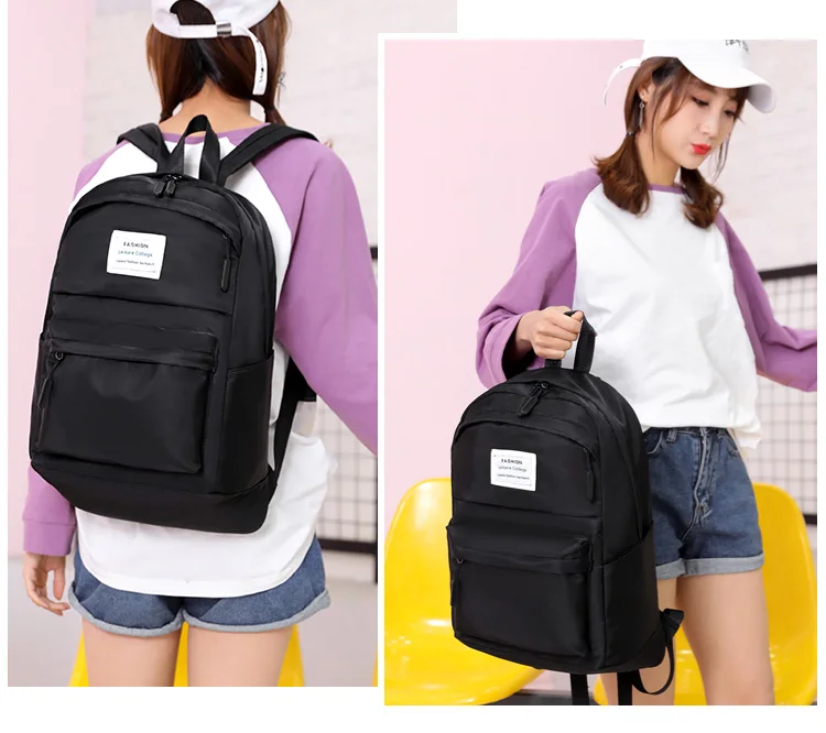 Mochila para faculdade водонепроницаемый рюкзак женский большой рюкзак школьные сумки для девочек-подростков розовый рюкзак нейлоновая сумка через плечо