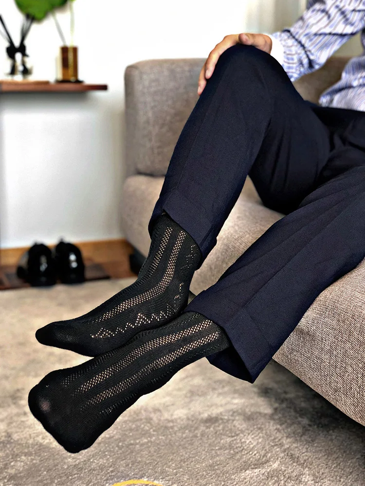 Tube Socks Male Dress Socks Ultra-thin Sheer Socks Exotic Formal Wear Suit Men Sexy Gay Transparent Horny Business TNT Socks