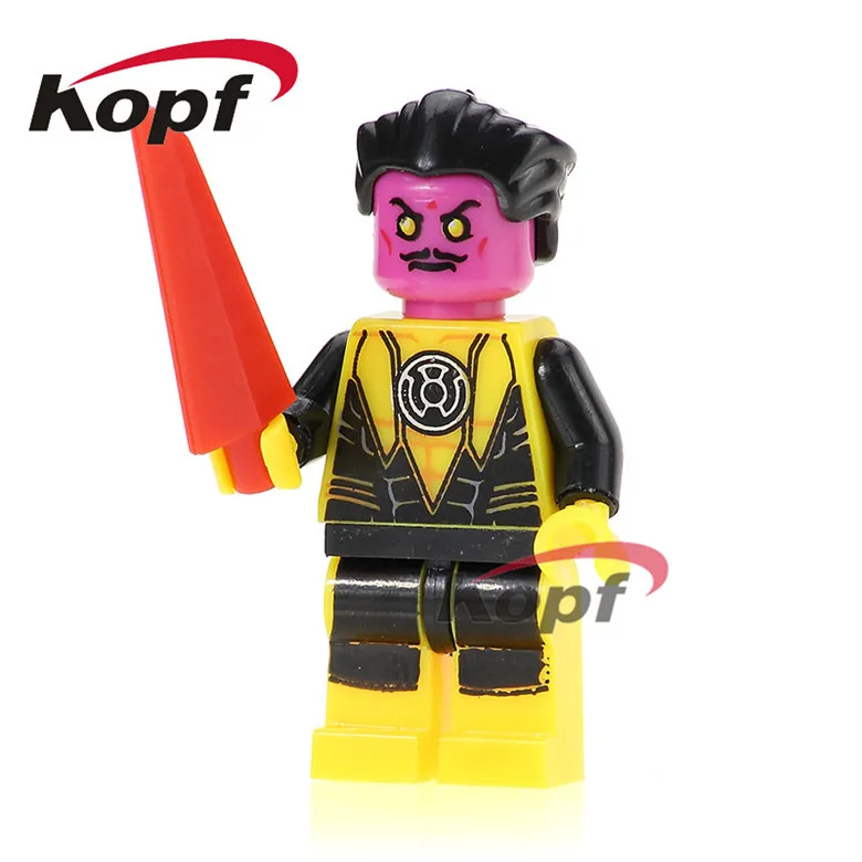 

20Pcs KF921 Building Blocks Super Heroes Comics Siniestro Batman Spiderman Spider-Man Bricks Set Model Toys for children Gift