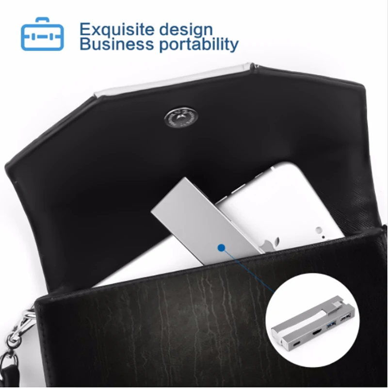 Thunderbolt 3 док-станция 4в1 usb type-c к UHD HDMI 4 к USB3.0 концентратор USB2.0 USB-C PD зарядка мини адаптер для Macbook Pro huawei Matebook