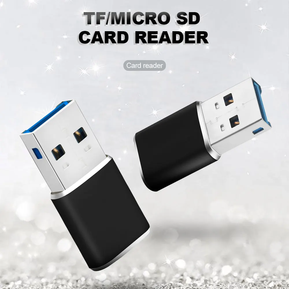 Lettore Di Schede USB 3.0 2 Slot, Adatto A SD, Micro SD, SDHC, SDXC, Plug And Play, 5Gbps, Retrocompatibile USB 2.0