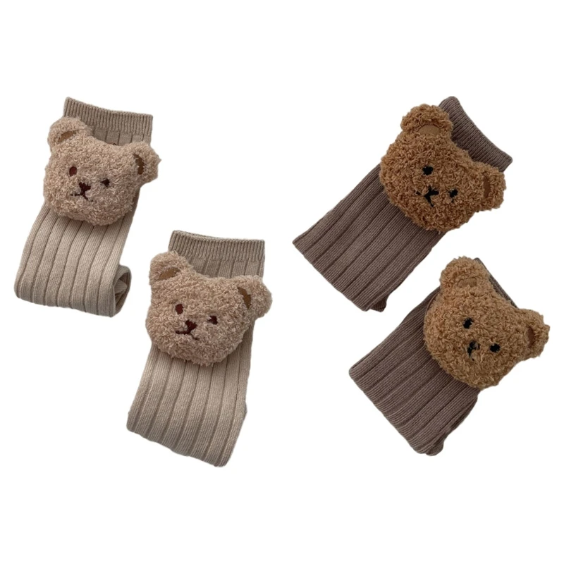 

Bear Head Length Socks Baby Cotton Stockings for Newborn Party Baby Photography Keeps Babies Feet Warm Skin Friendly