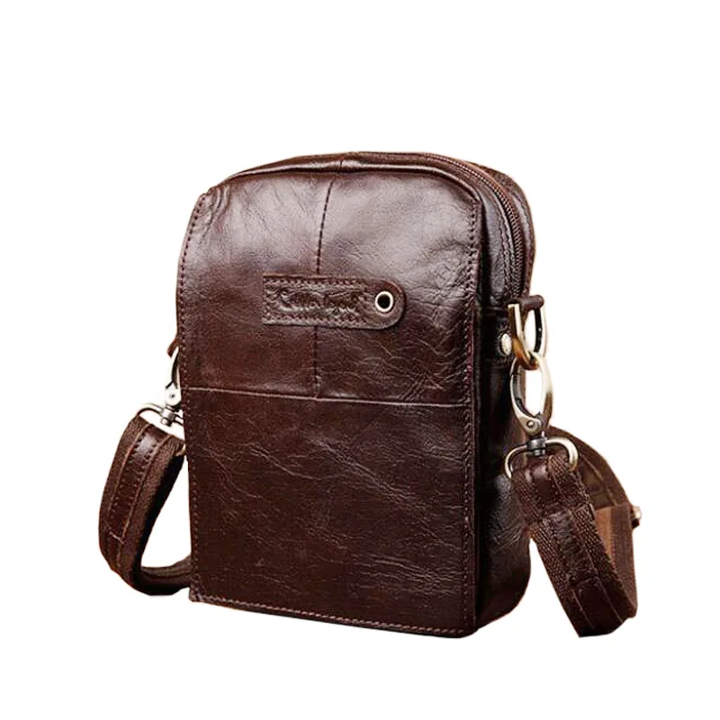 

Bag Men's Multi-functional Mini Shoulder Bag Shoulder Bag Men First Layer Leather Bag Men's Bag Casual Genuine Leather Small Wai
