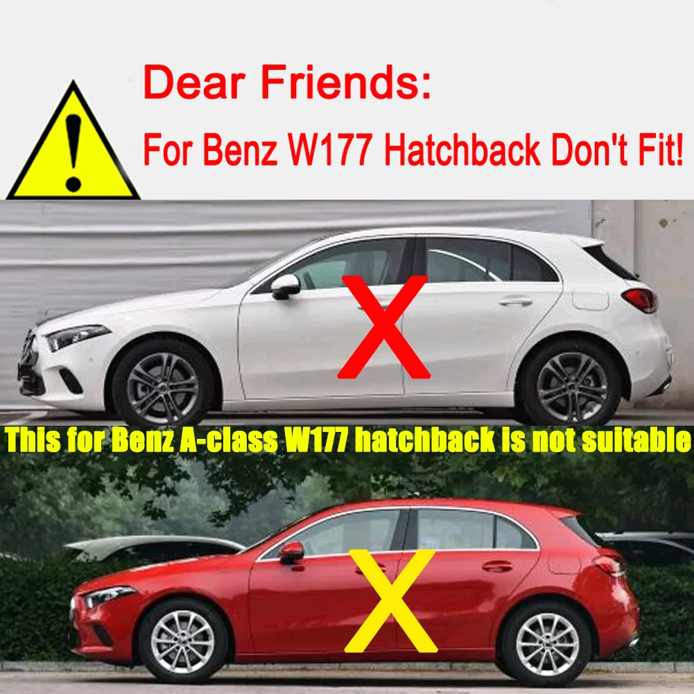 Для Mercedes Benz A Class W177 V177 A180 A200 автомобильные передние задние брызговики Брызговики крыло наклейка аксессуары