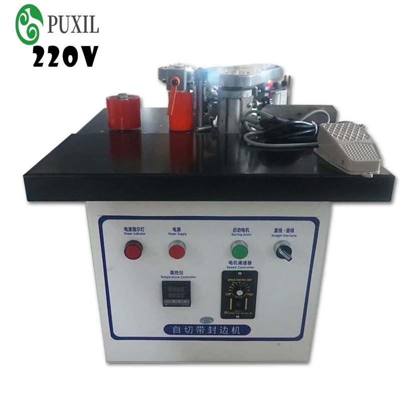 Automatic band breaking woodworking edge banding machine portable desktop tool Pvc Edge banding machine strapping machine