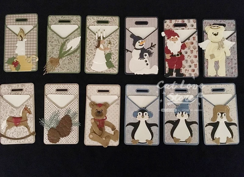 펭귄 동물 금속 절단 다이, 스크랩북 스텐실 다이 컷 카드 만들기 DIY 장식 공예 엠보싱 2019 년 새로운 다이