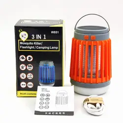 Новые продукты светодиодный Электрический шок противомоскитная лампа наружная Водонепроницаемая USB перезаряжаемая подсветка от комаров