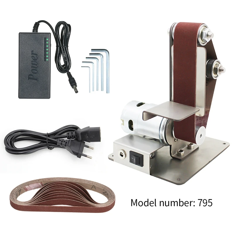 

Diy Electric Mini Belt Sander Fixed-Angle Sharpener Table Cutting Edge Machine Angle Grinder To Belt Sander Wood Metal Working-7