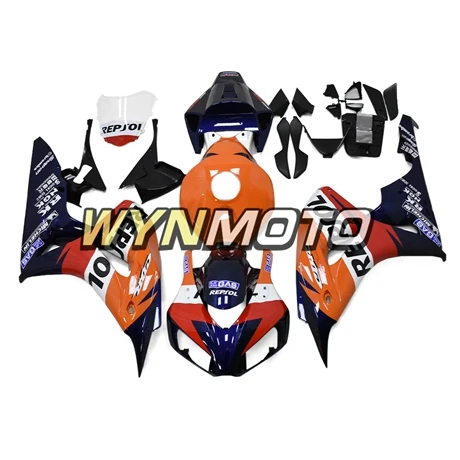 Полный ABS пластик инъекции мотоцикл для Honda CBR1000RR 2006 2007 cbr 1000 06 07 оранжевый темно синий мотоцикл кузова