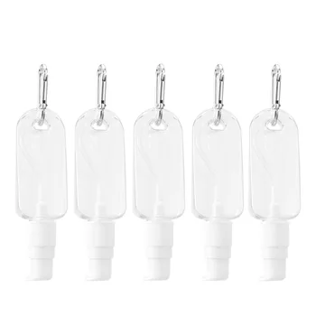 

5pcs Bottles White Empty Durable Multi-functional Container Bottles for Travel Home Use