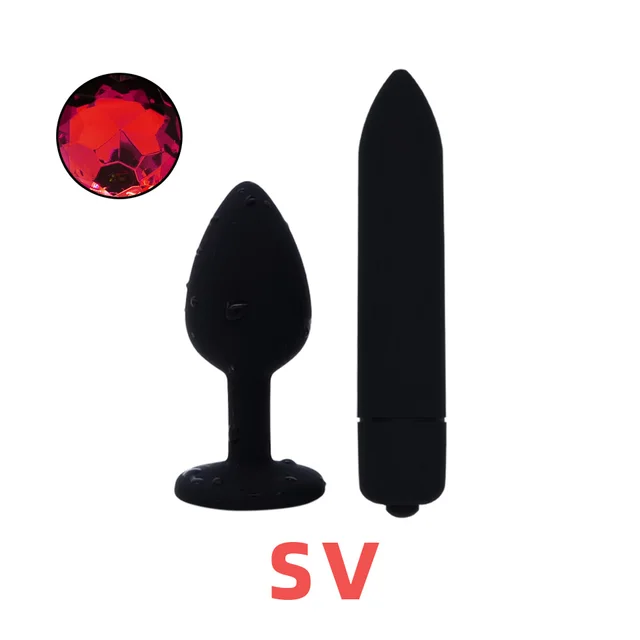 Wholesale Small Order Combination Sex Toy Silicone Anal Plug With G Spot Bullet Vibrator Jewelry Red Stone Butt Plug Adult Toys For Woman Man Gay Combination Sex Toy Silicone Anal Plug With G Spot Bullet Vibrator Jewelry Red Stone Butt Plug.jpg 640x640