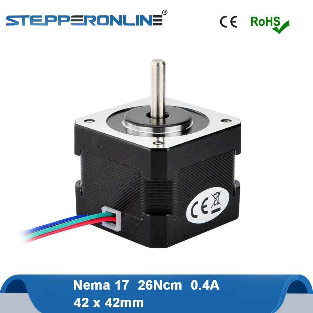 Шаговый двигатель Nema17 34 мм 26Ncm 0 4a 12 В мотор Nema 17 шаговый 42 4 свинцовый для 3D
