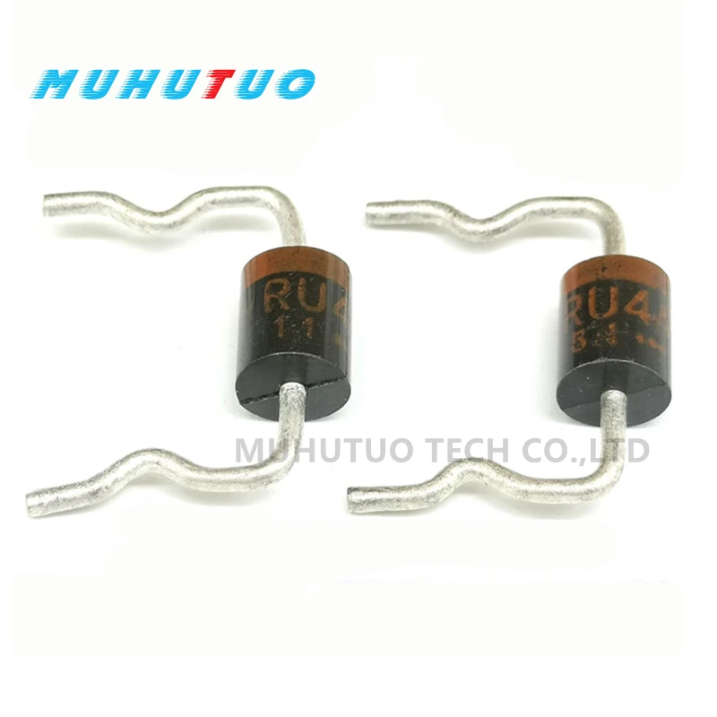 RU4A RU4AM RU4B RU4C 3A/600V Direct plug fast recovery diode +B rectifier 50pcs by399 do 27 plug in unit fast recovery diode