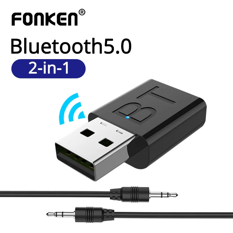 FONKEN аудио Bluetooth передатчик приемник автомобильный AUX кабель комплект Bluetooth беспроводной адаптер ТВ разъем беспроводные наушники USB адаптер