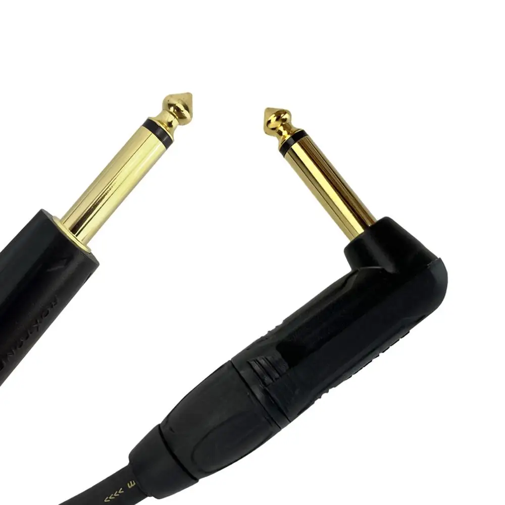 3 м электрогитара кабель 20AWG без шума экранированный аудио инструмент кабель для гитары усилитель Музыкальные инструменты