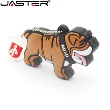Jaster lovely mini бульдог USB флеш-накопитель милые животные мультфильм USB 2,0 4 ГБ/8 ГБ/16 ГБ/32 ГБ/64 ГБ реальная емкость USB карта памяти