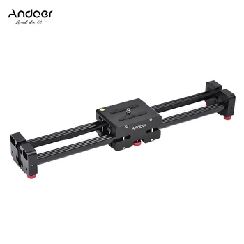 

Andoer FT-40 Retractable Camera Video Track Slider Dolly Track Rail Stabilizer for Canon Nikon Sony DSLR Camera 40cm / 52cm