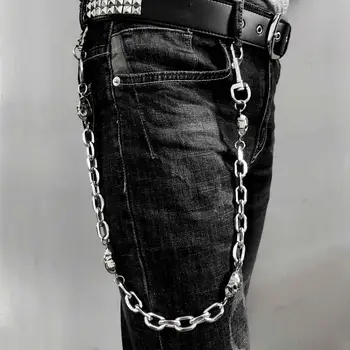 

Huge Skull Rock Skull Hip Hop Men's Wallet Waist Belt Chain