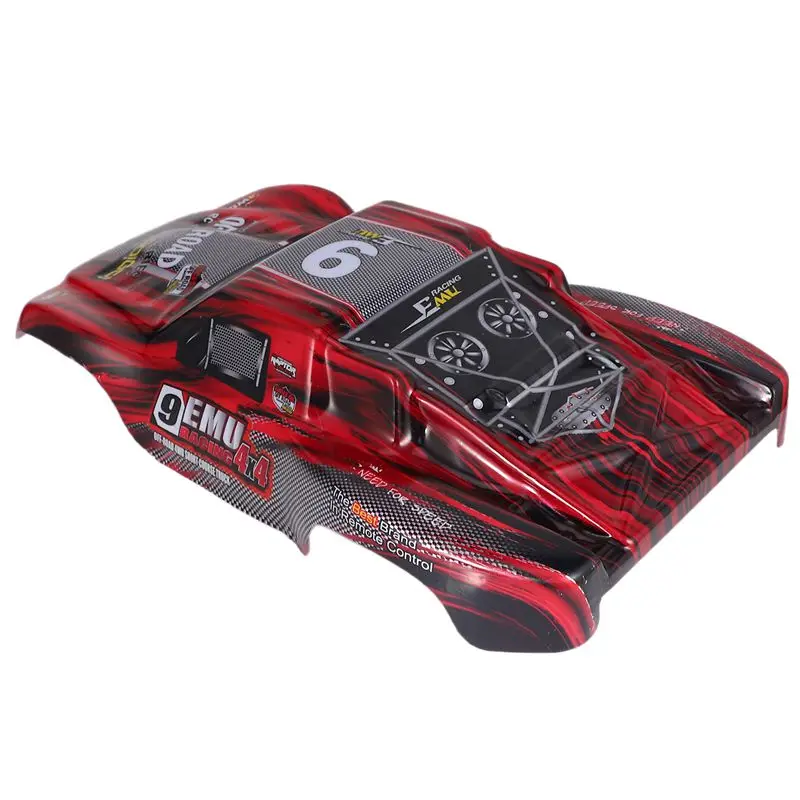 Took09 Remote Control Toy Car Shell Remo Plastic PVC Car Shell Surface Body M0280 for 1/10 HQ 727 4X4 Traxxas SCX10 Slash Case Remote Control Toys Spare Parts 4.0 red 