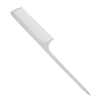 

Antistatic Barbers Comb Stainless Steel Hairdressing Mirror Professional Quality X7JA