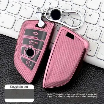 Cover chiate/telecomando per BMW E60 E90 G20 G30 E46 X3 X5 X6 F15 F16 F45 F46 7 serie G11 F48 E39 accessori - Coperture della copertura della cassa chiave dell automobile di TPU della fibra del carbonio per
