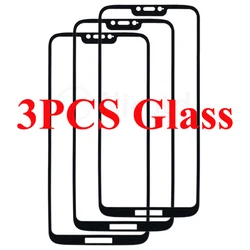 3 - Pack Full Cover Tempered Glass Screen Protector - 9H Full Glue Protective Film - Moto G7 Power (3PCS Glass)