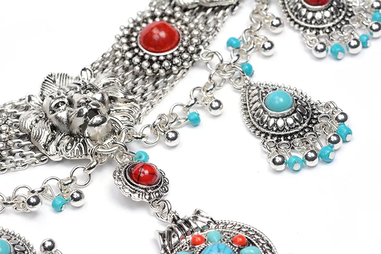 

New Style Europe And America Ethnic-Style Jewelry Fashion Big Brand Retro Water Droplet Necklace Exaggeration Women's Choker