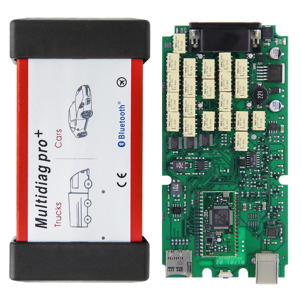 TCS multidiag pro Bluetooth V2017.3 keygen V3.0 NEC Реле 9241A obd2 сканер автомобилей Грузовики OBDII
