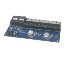 

10/100/1000M Gigabit Ethernet switch Fiber Optical Media Converter PCBA 8 RJ45 UTP and 2 SC fiber Port Board PCB 1PCS