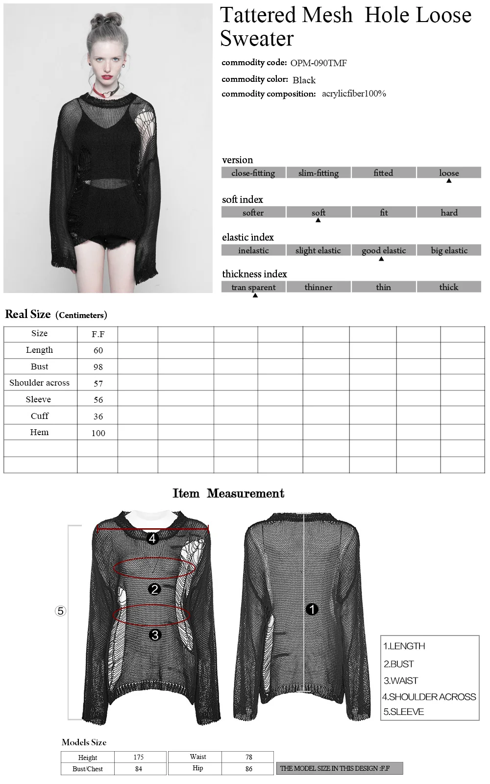 Женский свитер в стиле панк с прорезями и сетчатыми отверстиями; красивый женский свитер с длинными рукавами черного цвета