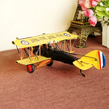 

Handmade Vintage World War I Biplane Aircraft Models Creative Decoration Bomber Models