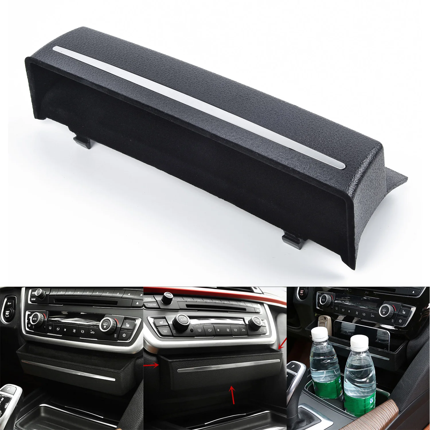 3 серии Многофункциональный GT F34 коробка для хранения CD панели автомобиля черная консоль для BMW F30