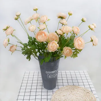 

10PCS Tulip Artificial Flower Real Touch Artificial Flowers Bouquet Decor Home Fake Decoration Flower For Wedding